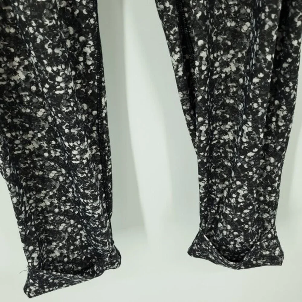 Lululemon Jet Crop XL/XXL Shimmy Shimmer Black White